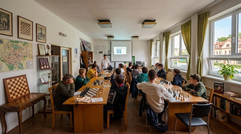 Tréning v 1. Šachovom klube Košice
